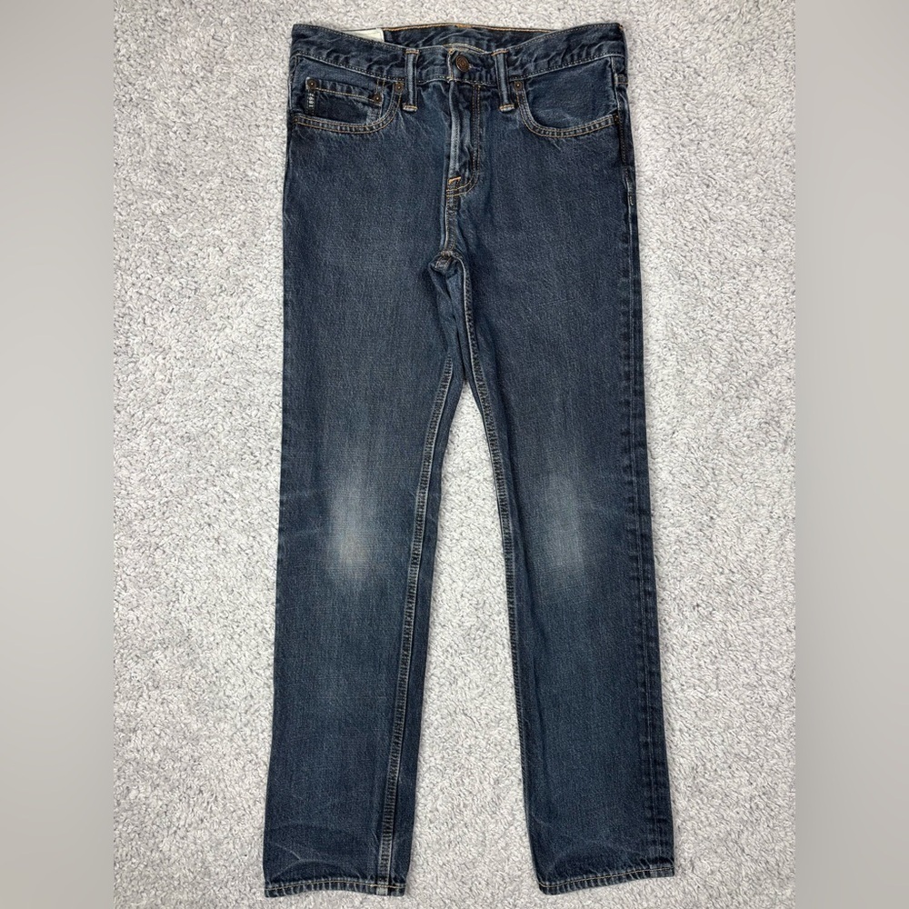 Abercrombie Kids Jeans Boys 16 Skinny Dark Classic Denim Cotton Casual Basic